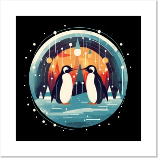 Penguin in Ornmament , Love Penguins Posters and Art